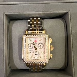 Michele Diamond Deco XL Watch